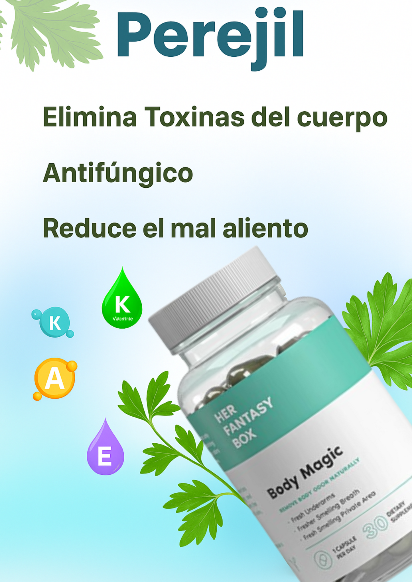 BODY MAGIC - El suplemento natural para una salud radiante y libre de olores.