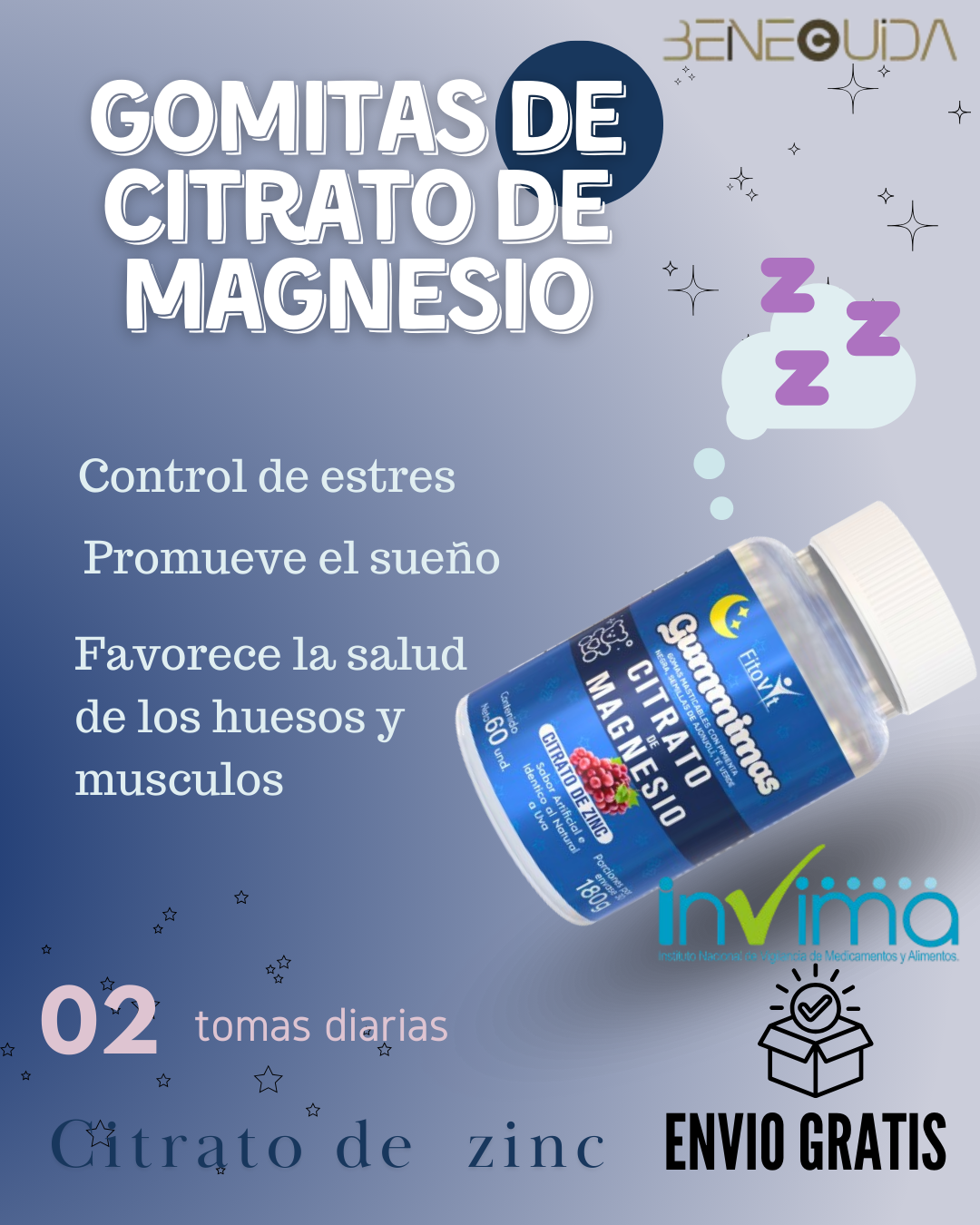 Citrato de Magnesio en Gomitas