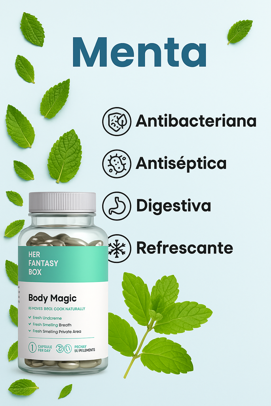 BODY MAGIC - El suplemento natural para una salud radiante y libre de olores.