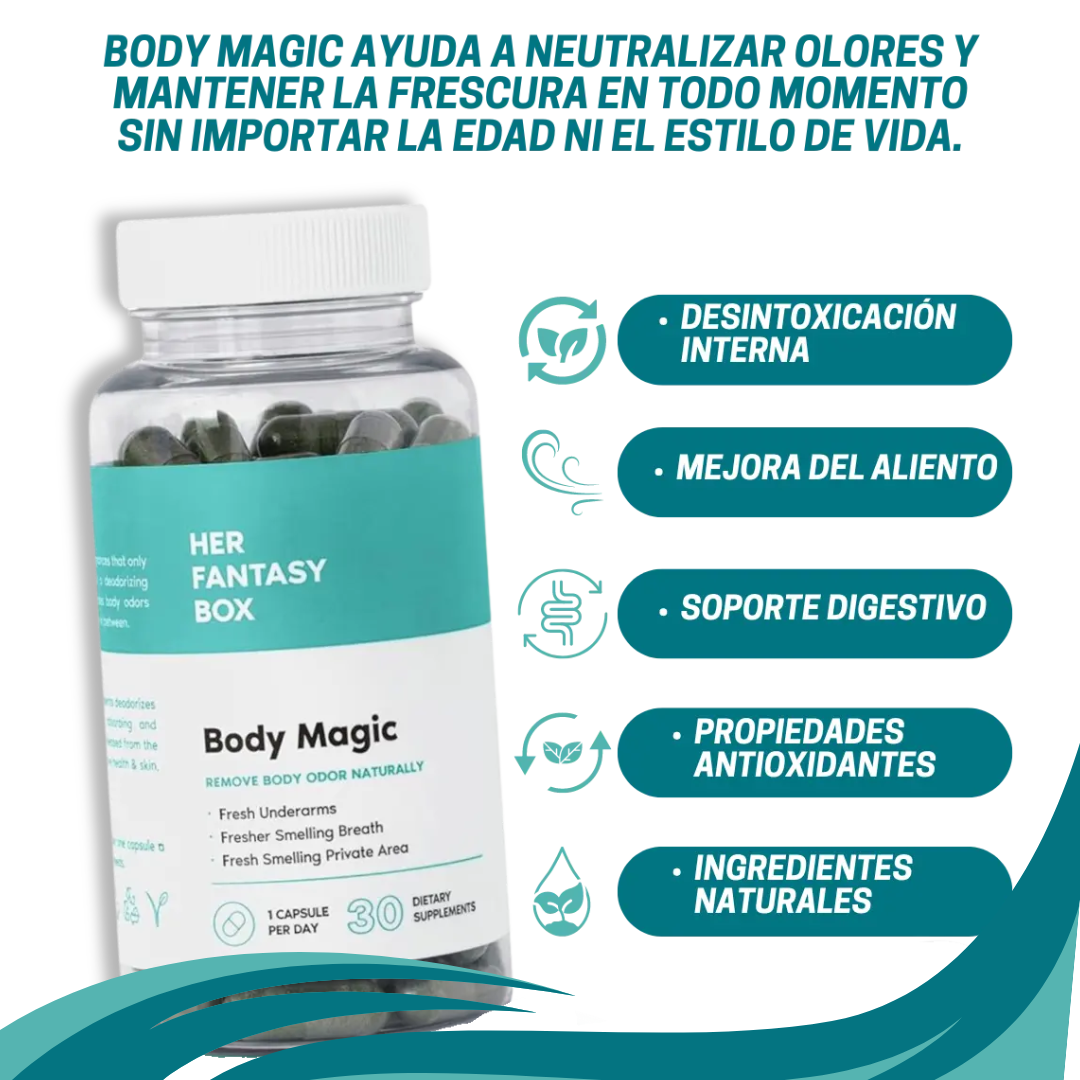 BODY MAGIC - El suplemento natural para una salud radiante y libre de olores.
