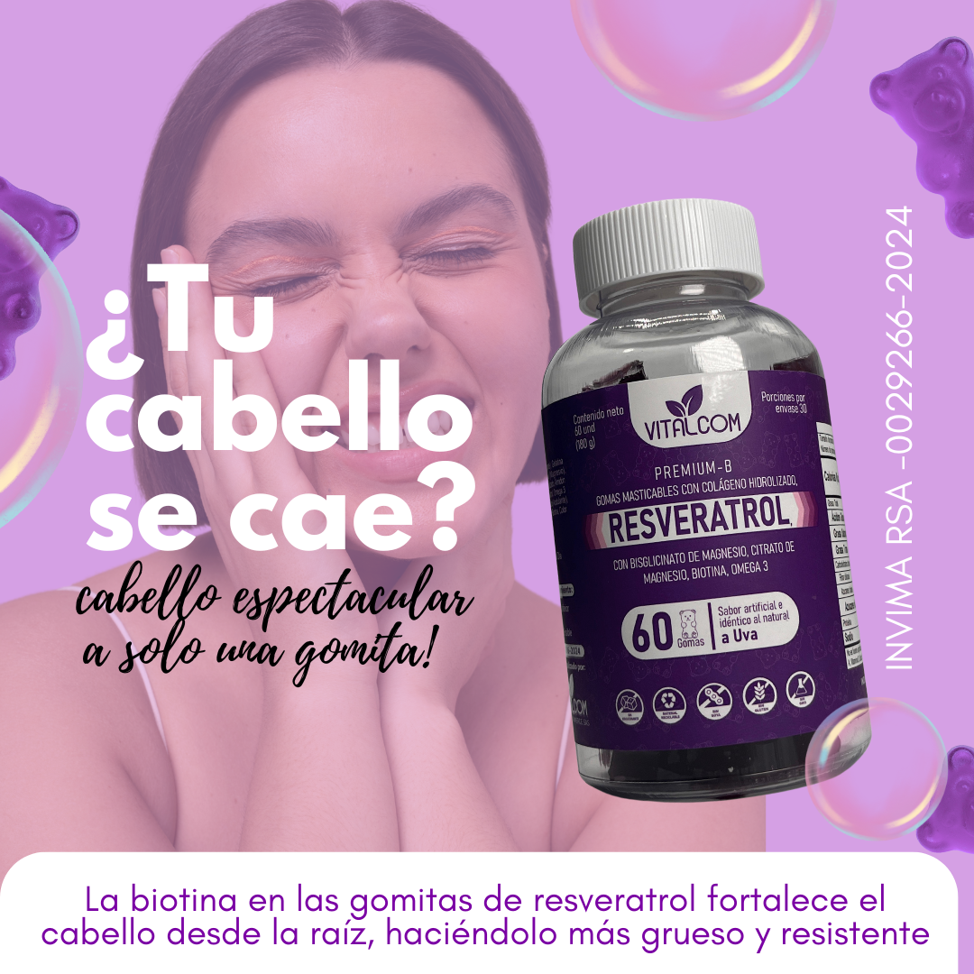 "Resveratrol – Juventud y Vitalidad en Cada Gomita"